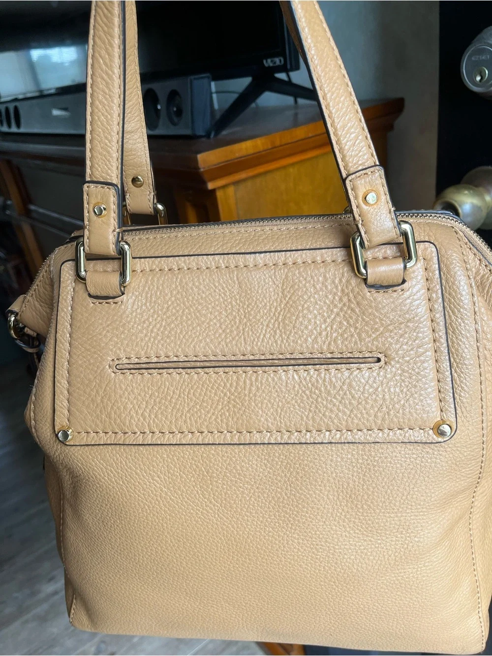 Michael Kors Gilmore Medium East West Pebbled Leather Satchel